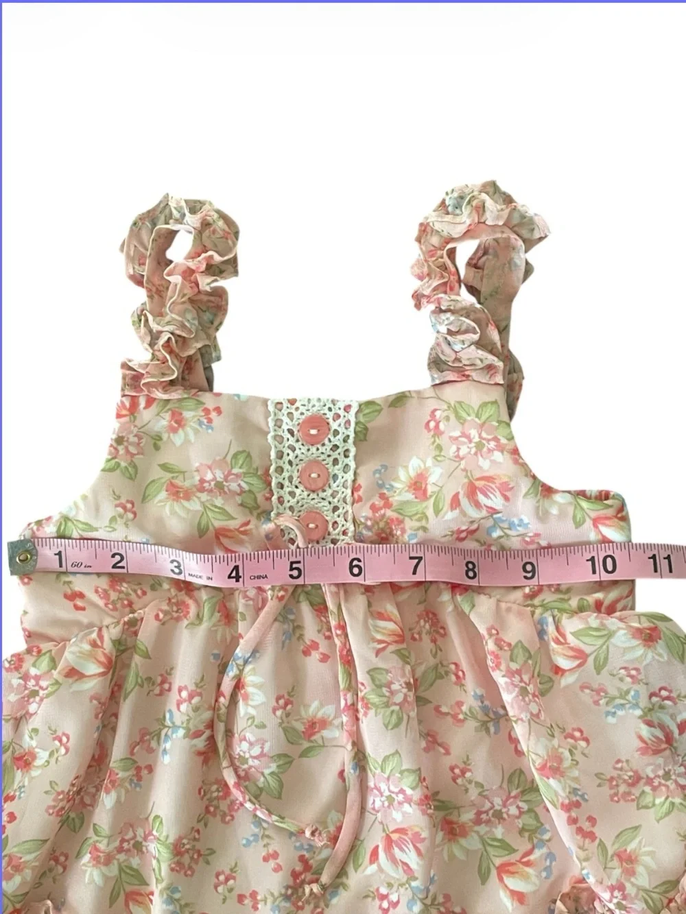 Jona Michelle Toddler Pink Floral Tiered A-Line Dress